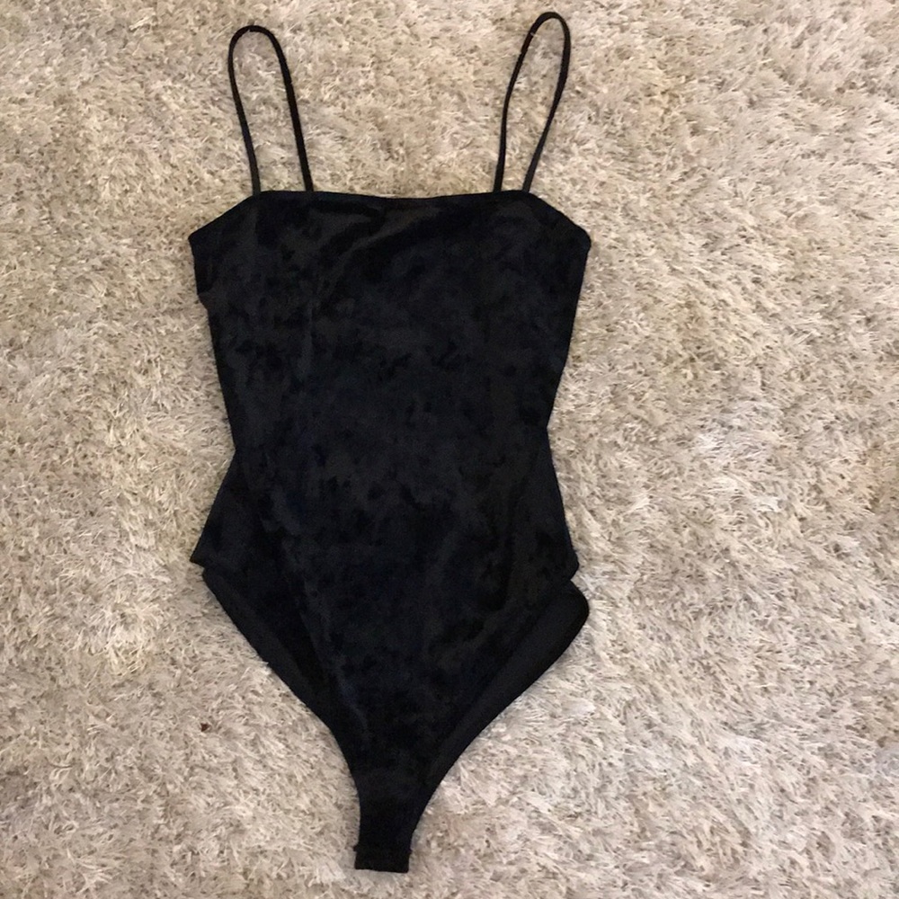 Black Velvet Bodysuit!